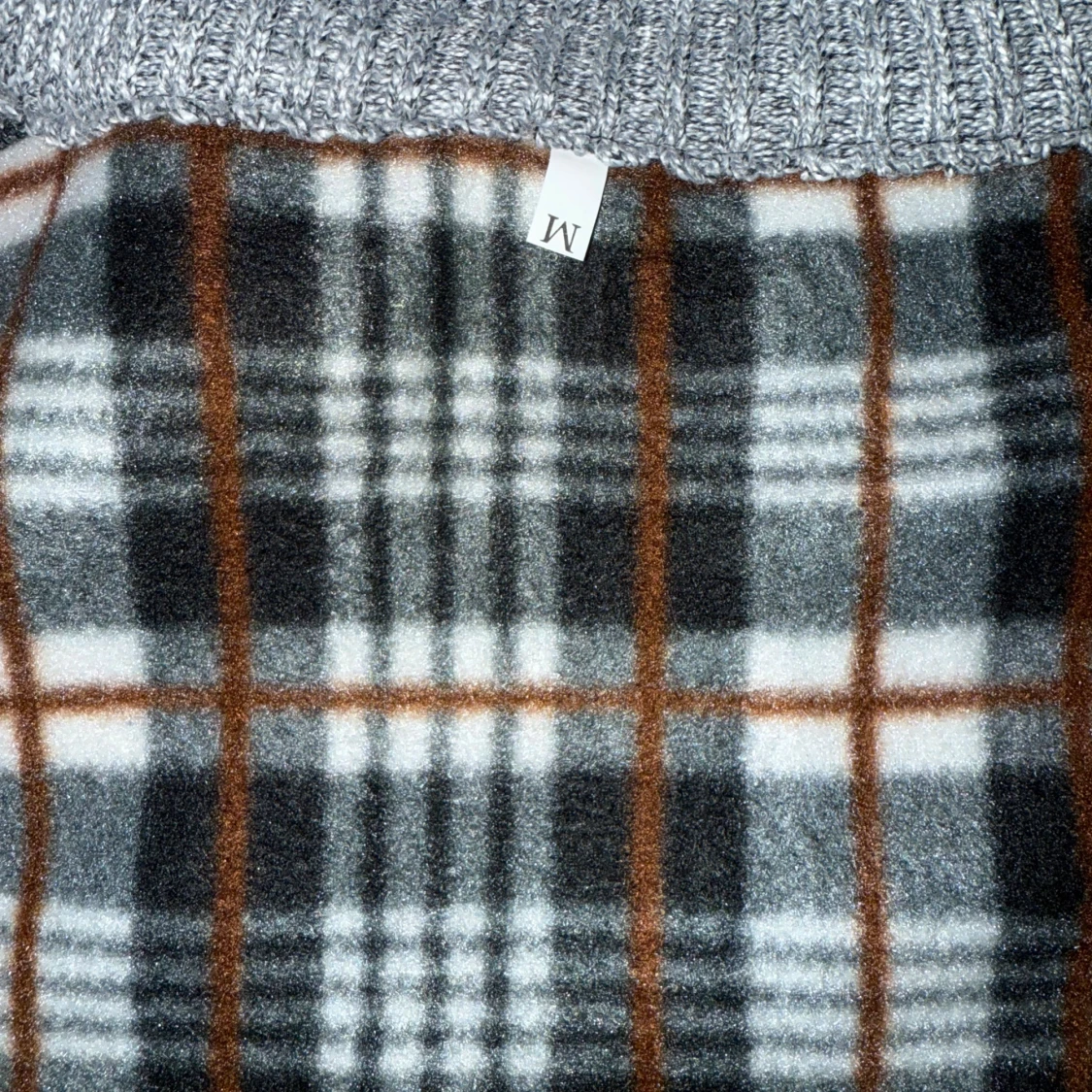 Verni-Grå stickad kofta med dragkedja - 2