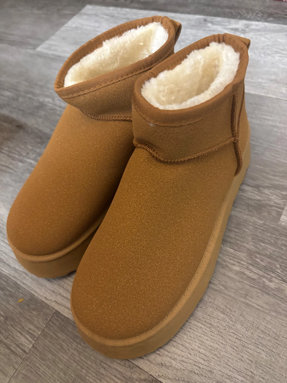 Bruna boots med foder