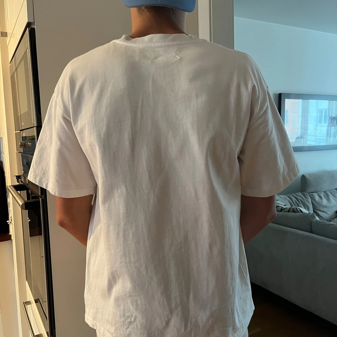 Maison Margiela vit t-shirt med tryck - 1