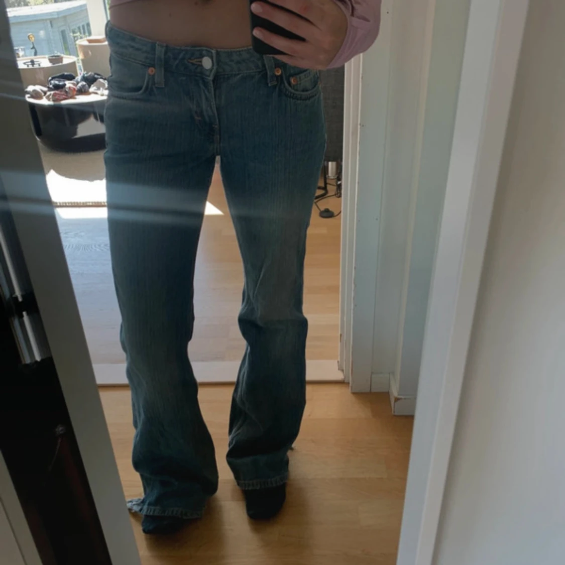 Weekday bootcut jeans blå denim - 1