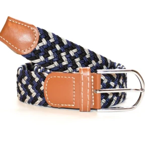 Flätat bälte - Svart, Blå, Ljusgrå - Montore’s flätade bälte som även är känt som ”grisch bältet” är ett stilrent elastikt bälte. Tack vare att det är elastiskt så finns inga färdiga hål som i ett traditionellt bälte och det gör att det passar alla. Bältet är ca 105cm långt. Vid fler frågor eller funderingar så är du varmt välkommen att höra av dig!
