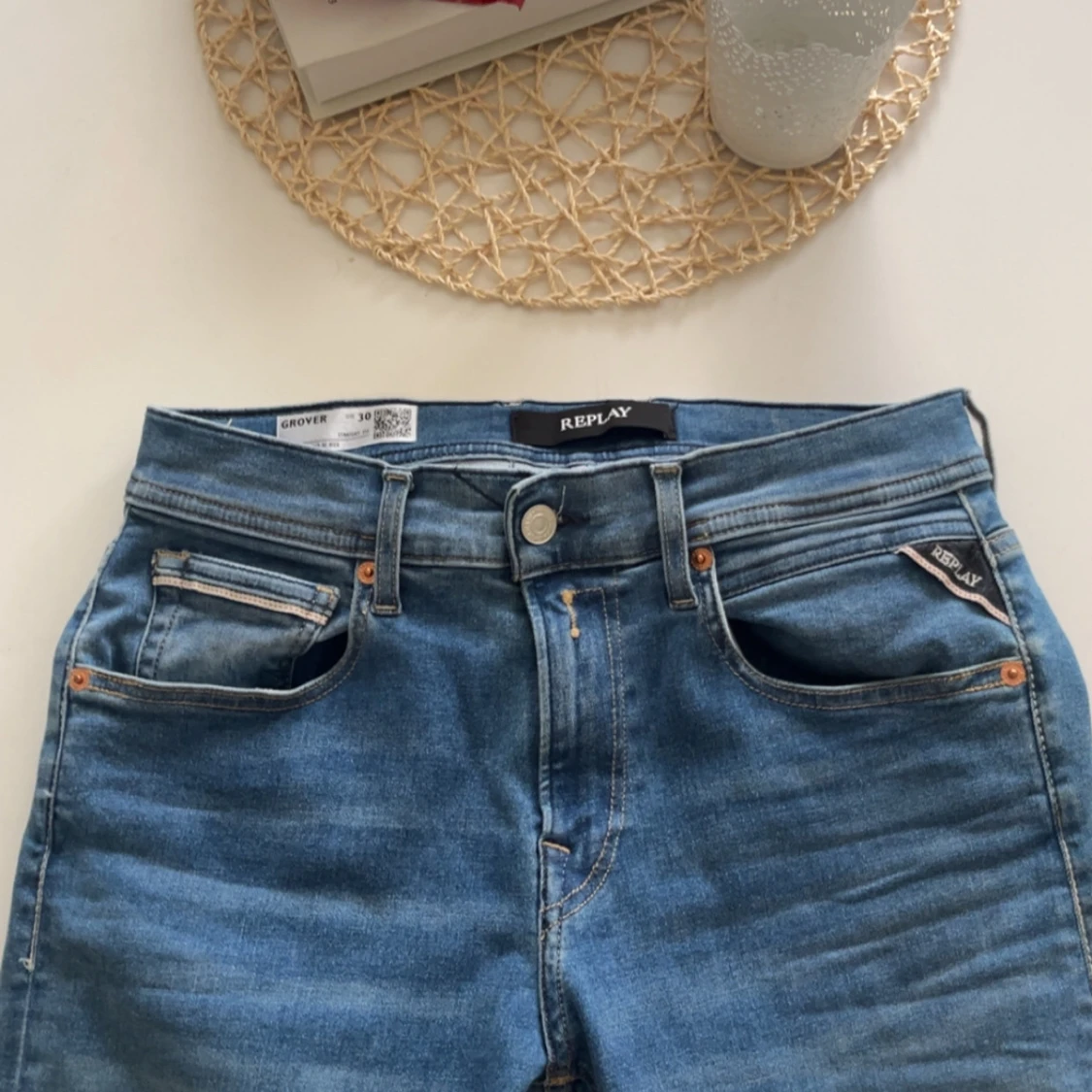 Replay Grover Hyperflex jeans blå