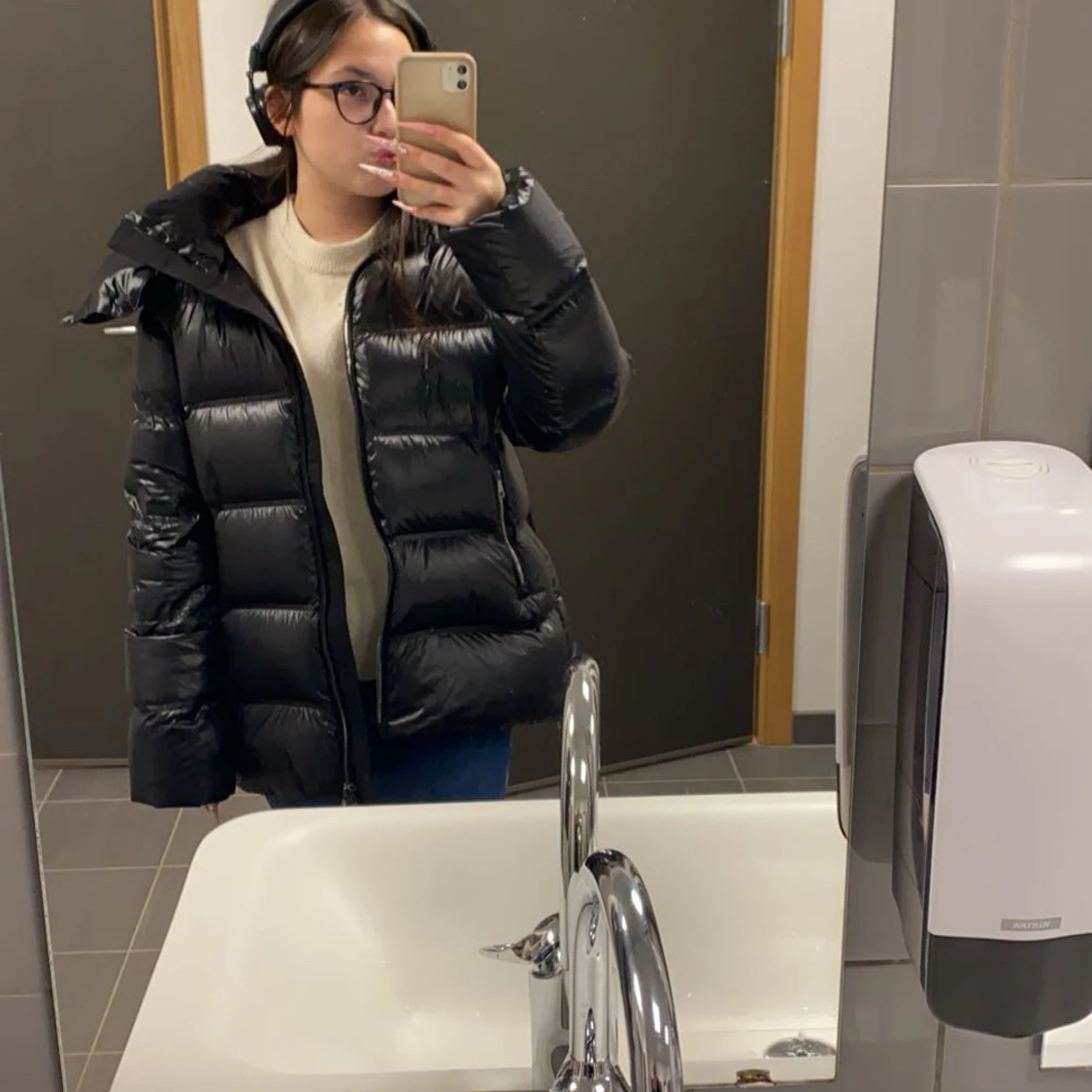 Svart dunjacka Massimo Dutti M - 2