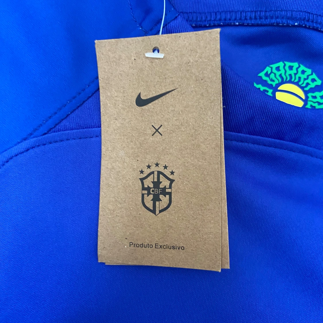 Blå Brasilien fotbollströja Nike L - 3