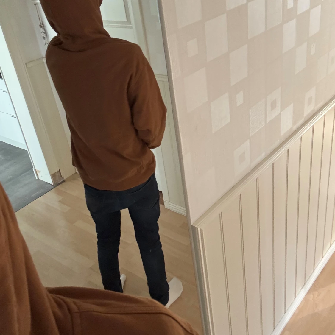 Brun hoodiejacka från Carhartt L - 4