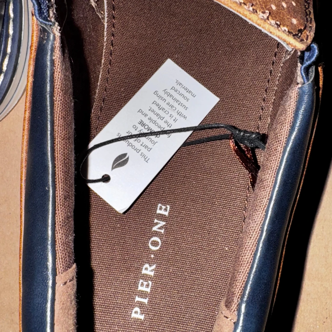 Bruna loafers från Pier One - 2