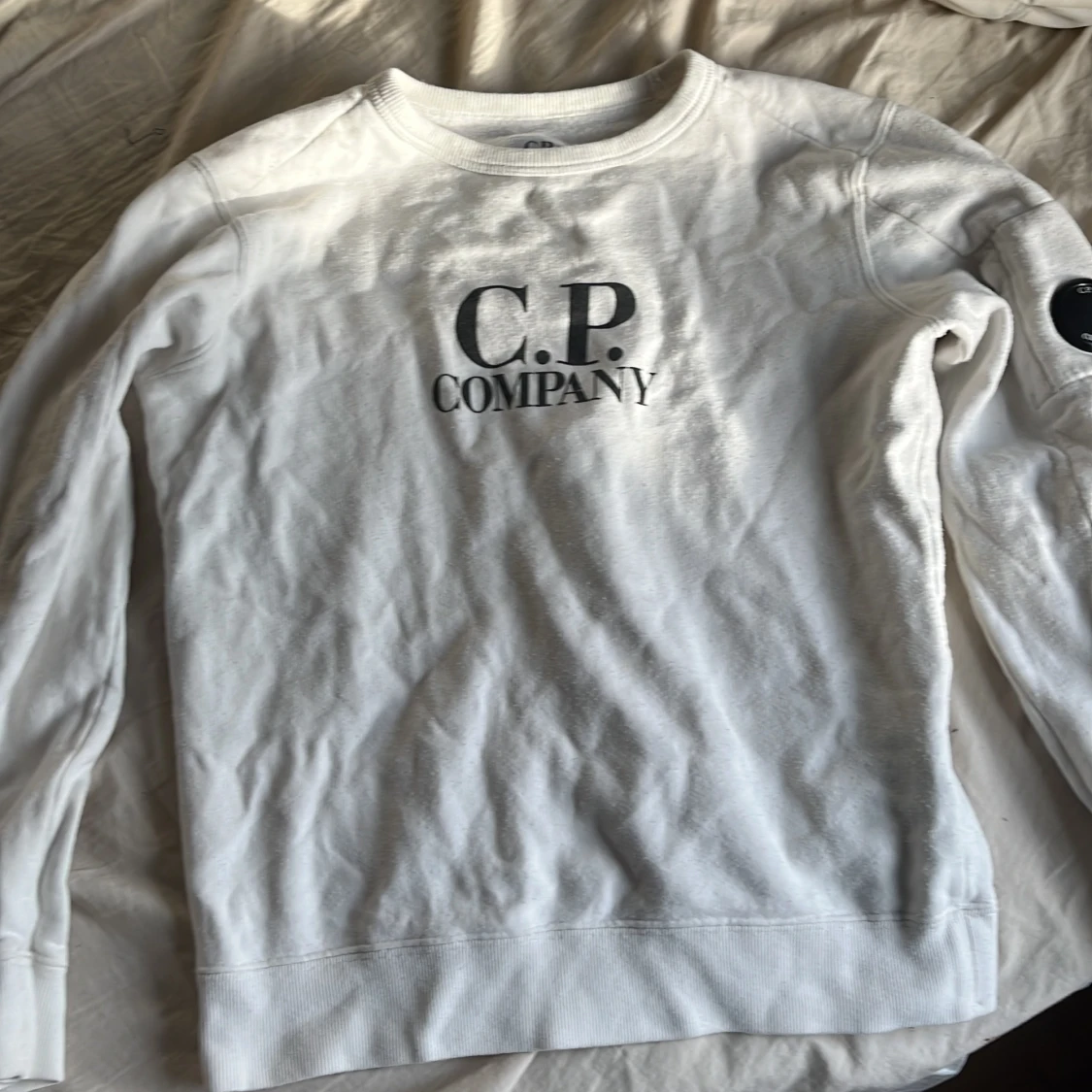 Vit sweatshirt från C.P. Company