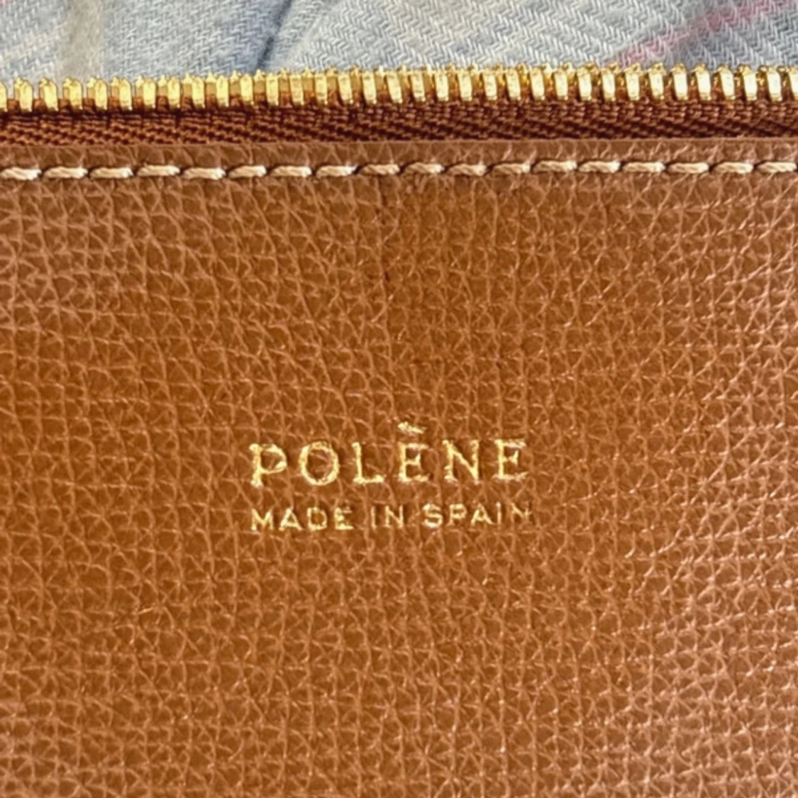 Brun axelväska från Polène i skinn - 4