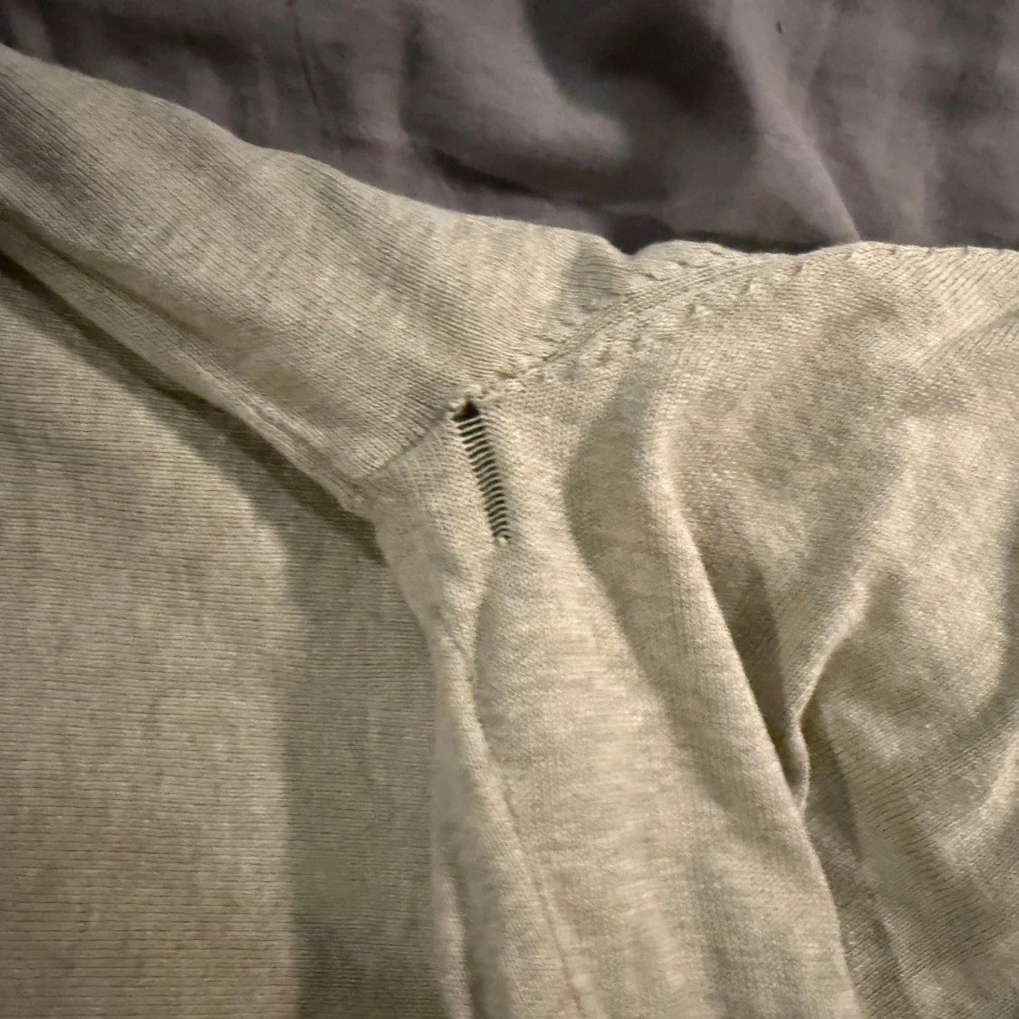 Beige half zip tröja Selected Homme storlek L - 3