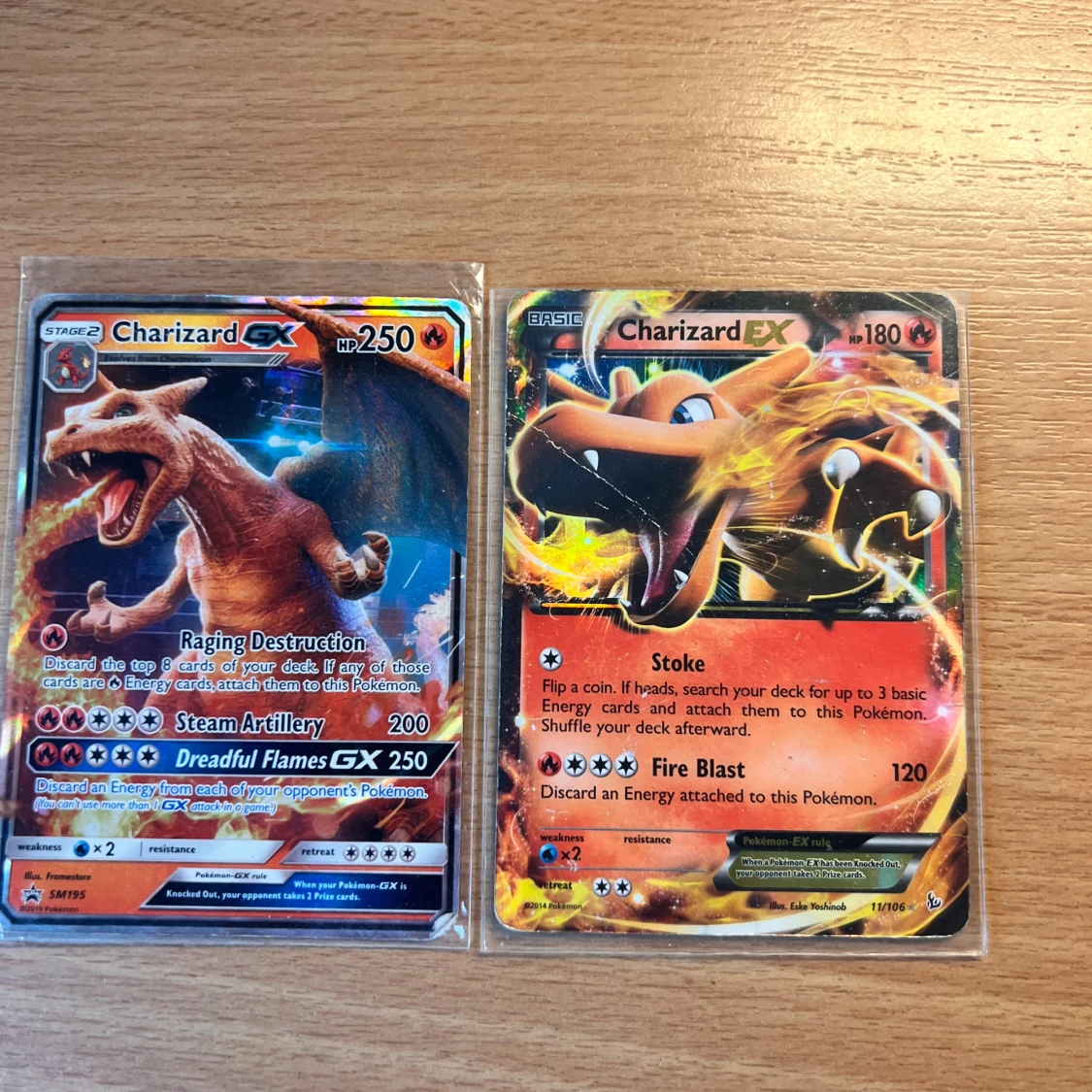 Charizard GX / Charizard EX Pokémonkort