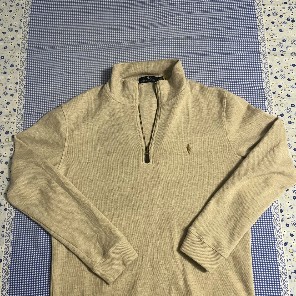 Beige half zip tröja Polo Ralph Lauren