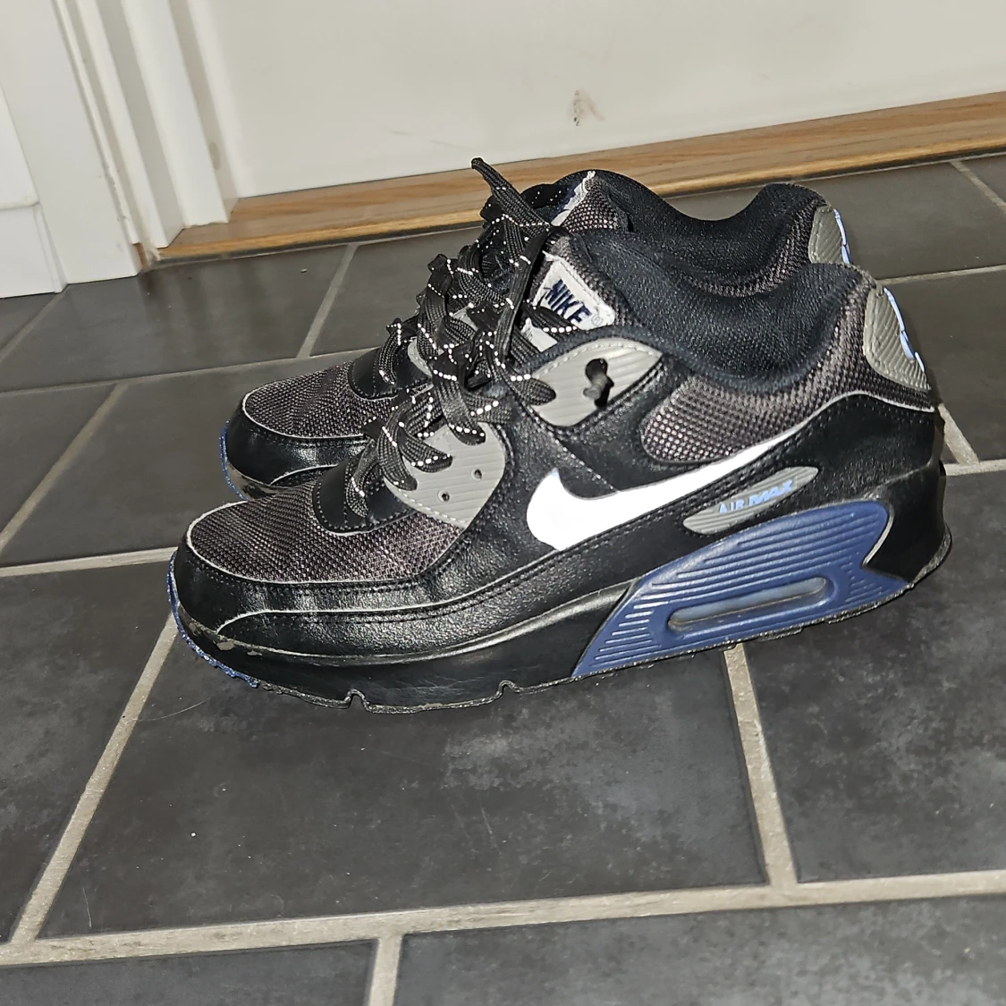 Nike Air Max 90 svart/blå sneakers - 2