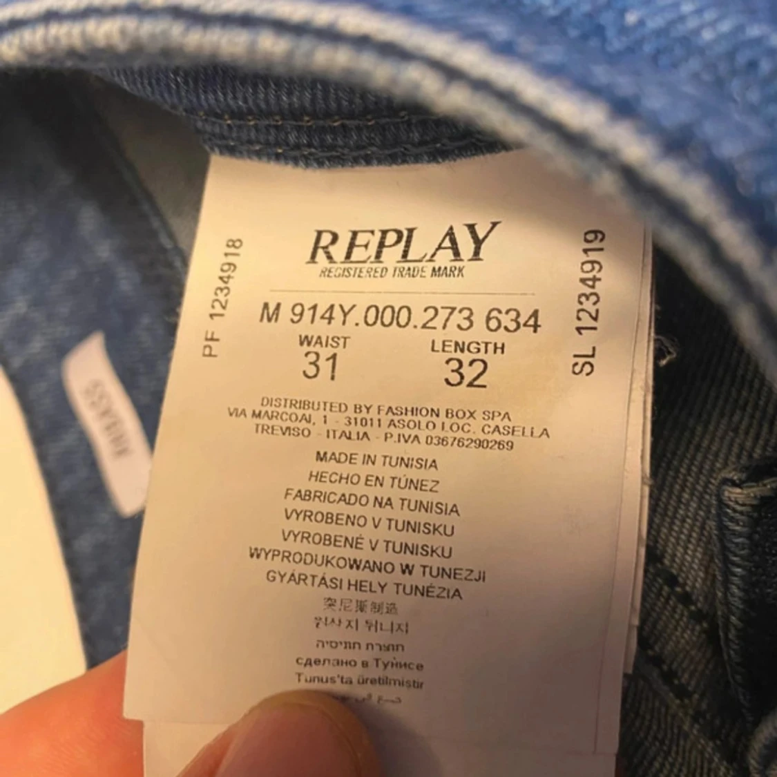 Replay Anbass blå jeans - 93