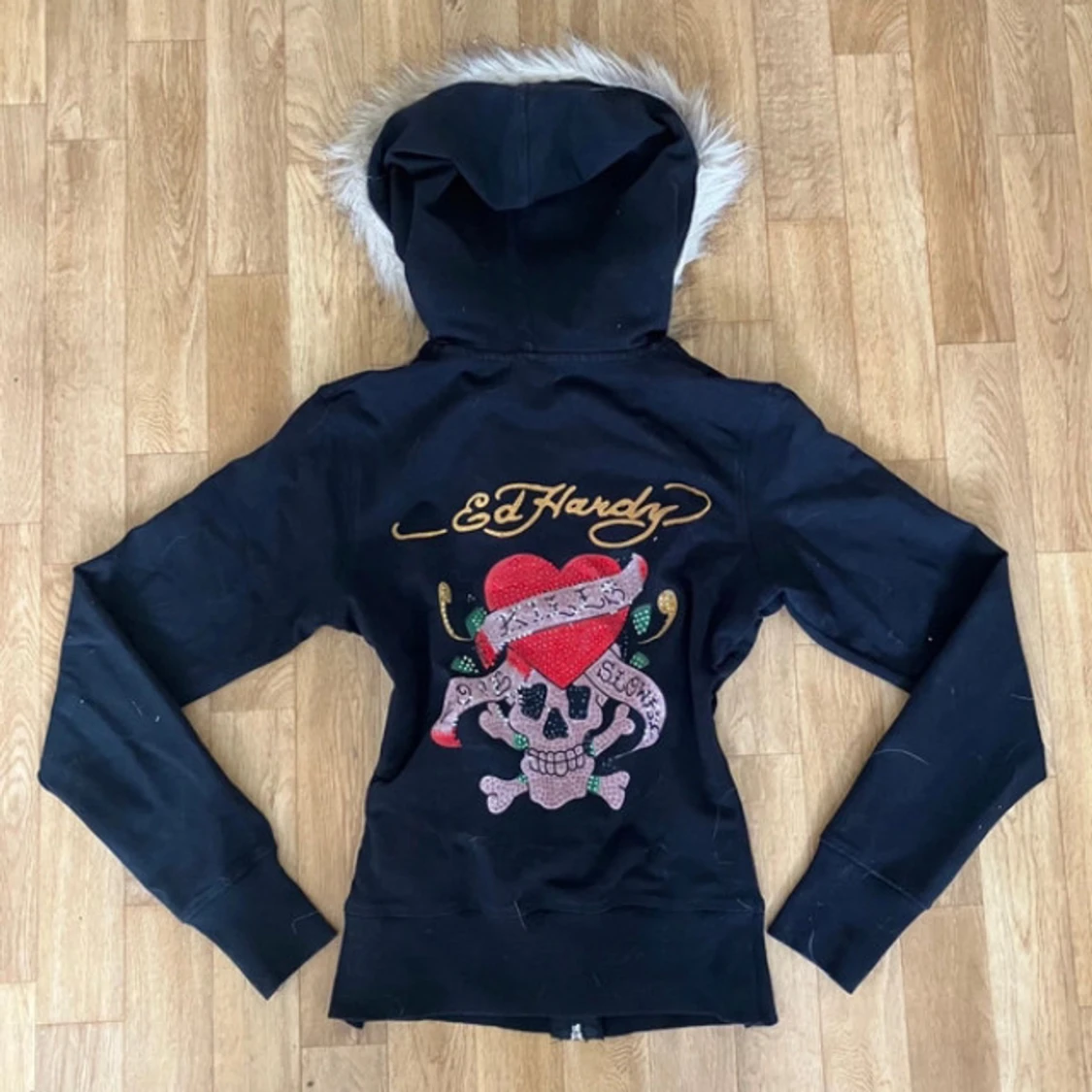 Ed hardy zip med päls  - 1