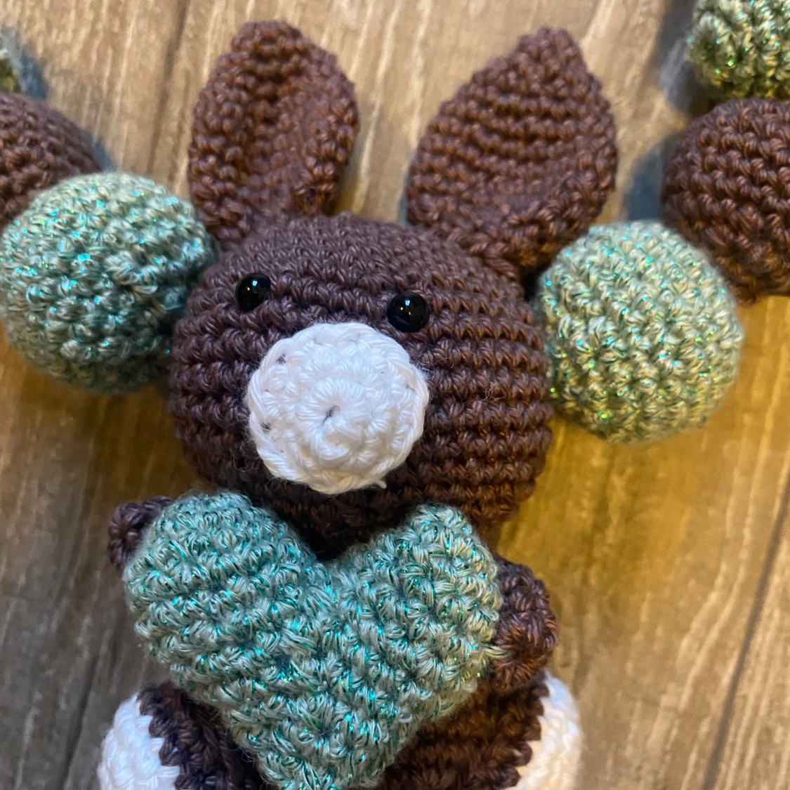 Handvirkad barnvagnsleksak med kanin - 1