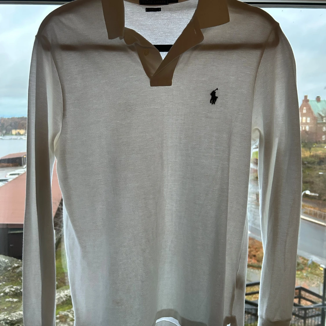 Vit pikétröja från Polo Ralph Lauren