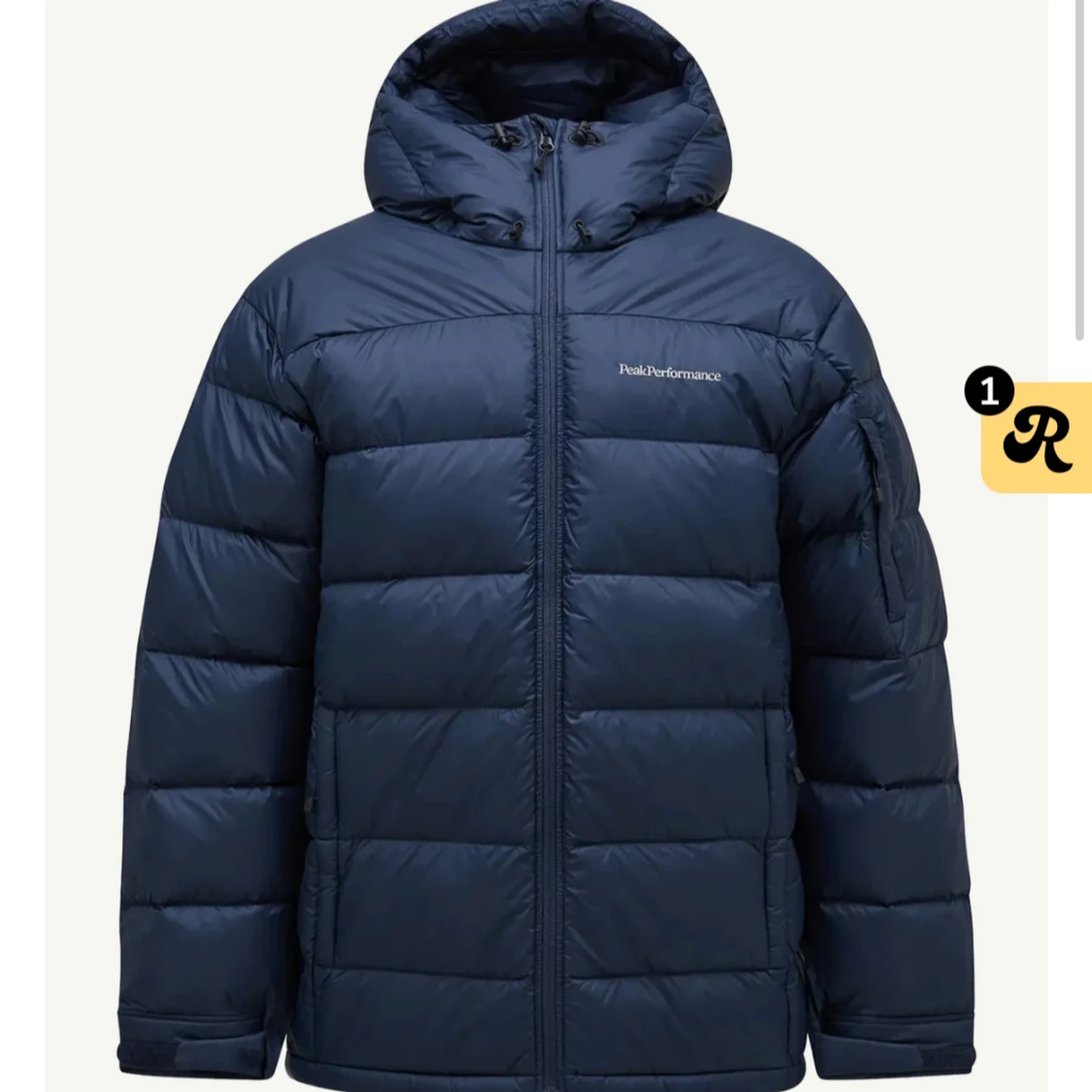 Mörkblå dunjacka Peak Performance