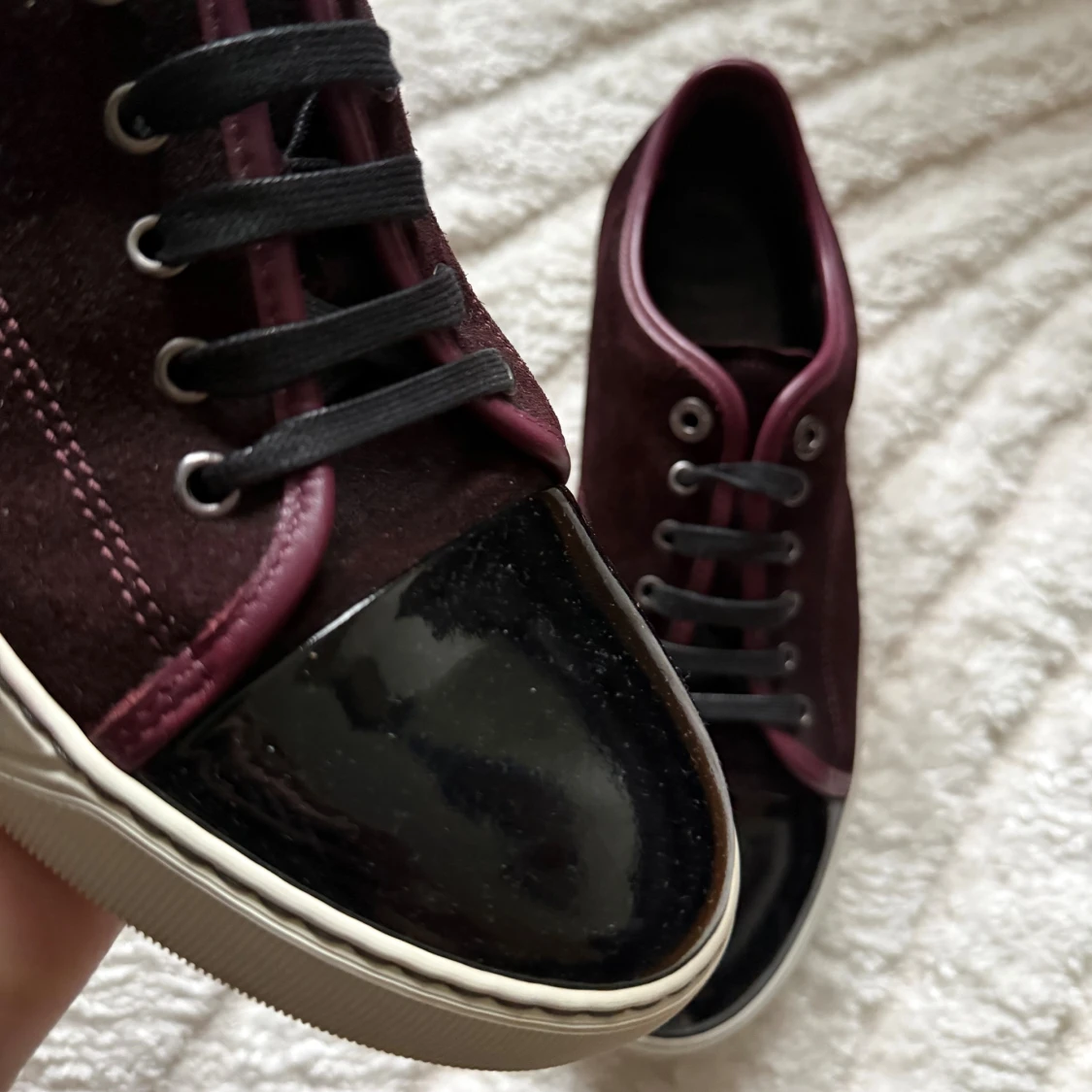 Lanvin Cap Toe Burgundy - 1