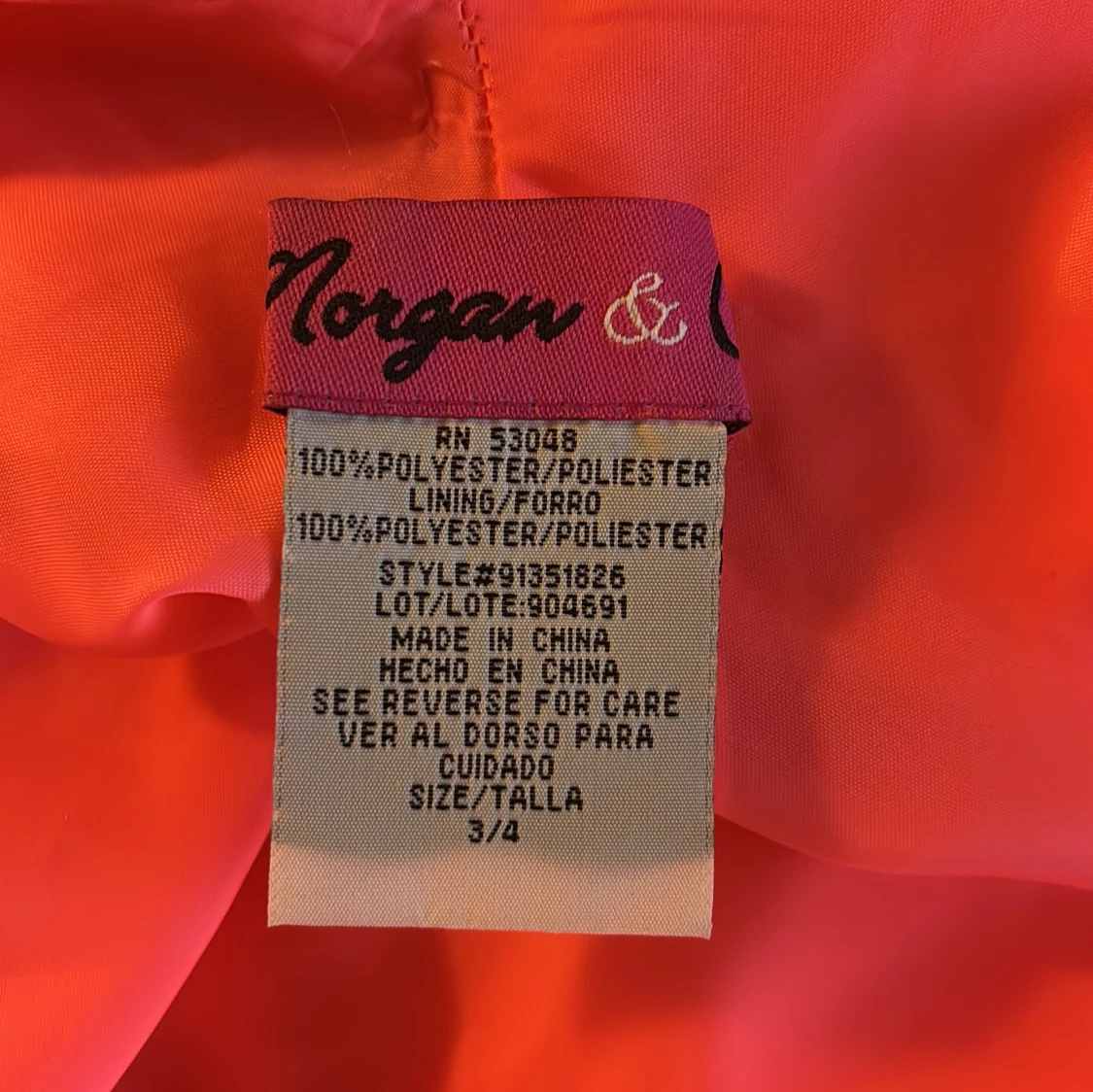 Korallrosa långklänning från Morgan & Co - 3