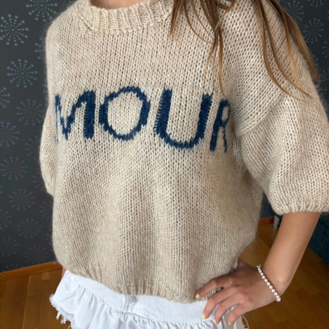 Stickad tröja Amour - 1