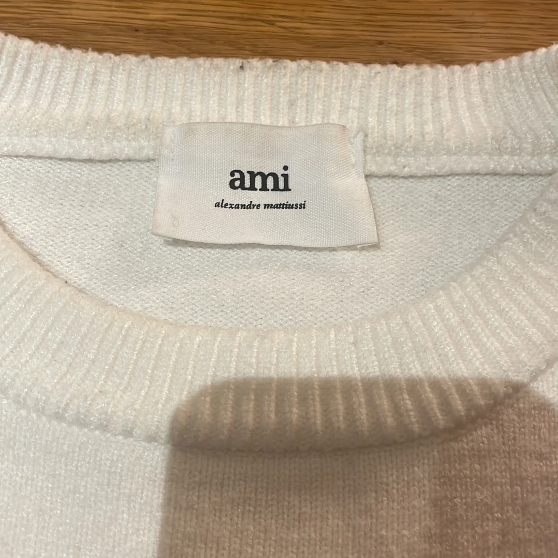 Vit stickad tröja från Ami - 3
