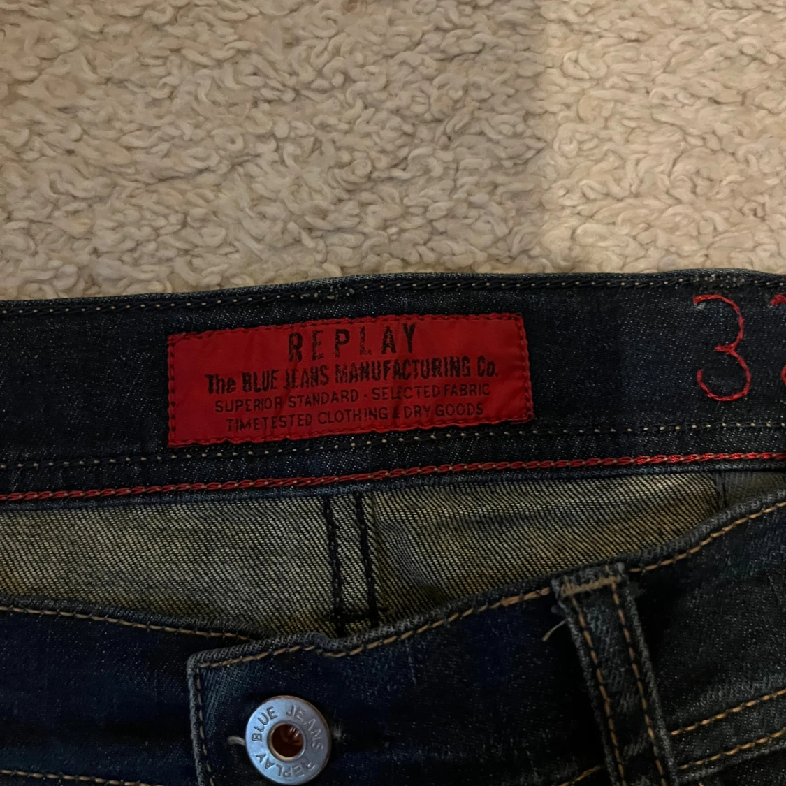 Replay mörkblå jeans slim fit - 3