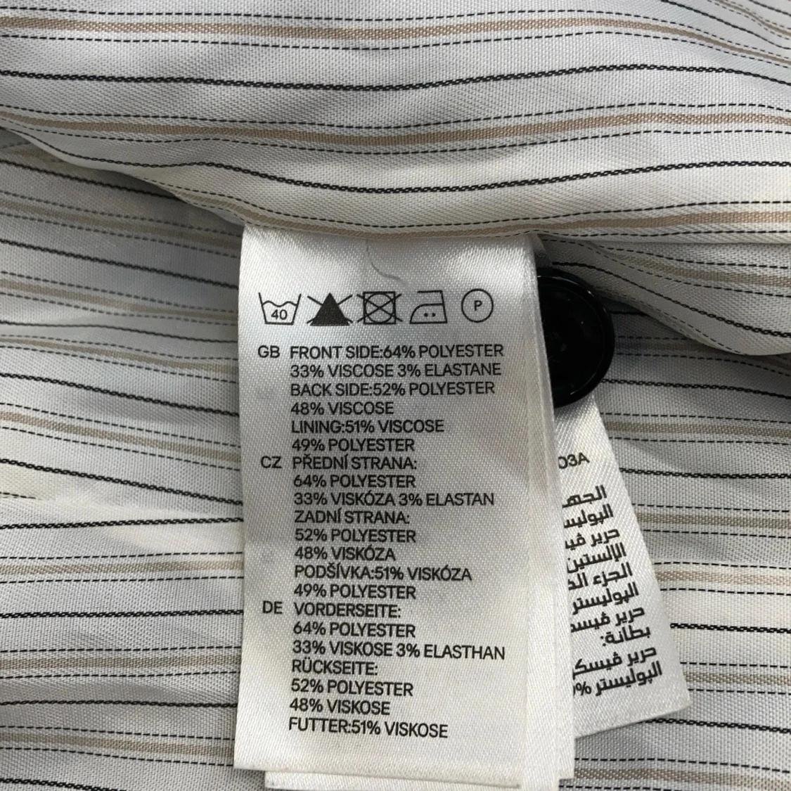 Svart kostymväst från H&M, storlek 34 - 3