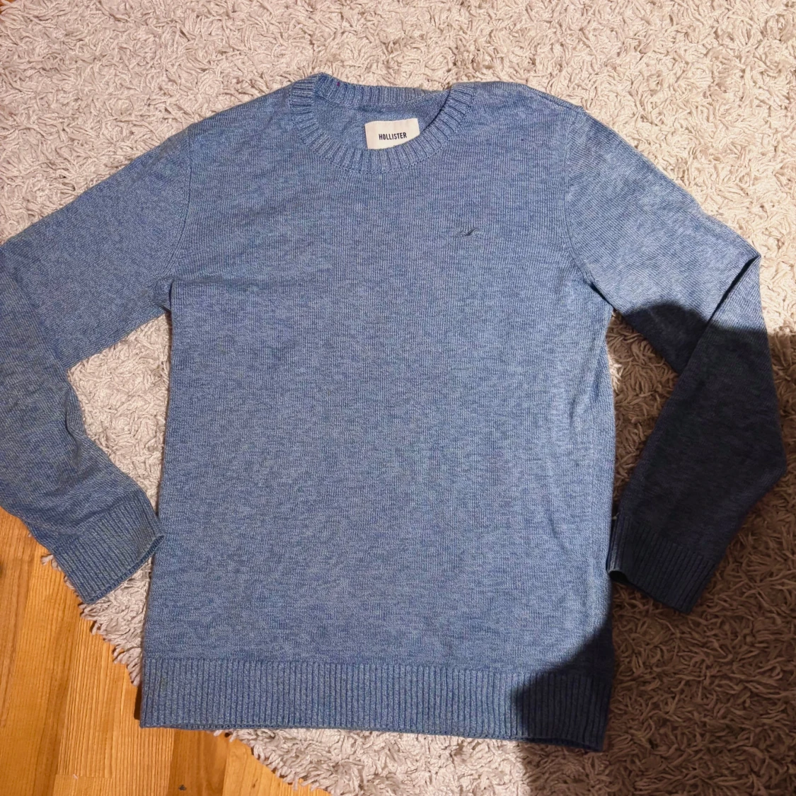 Blå stickad tröja från Hollister