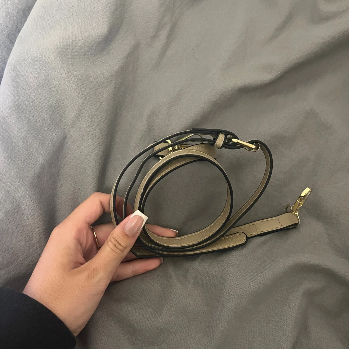 Beige axelväska  - 3