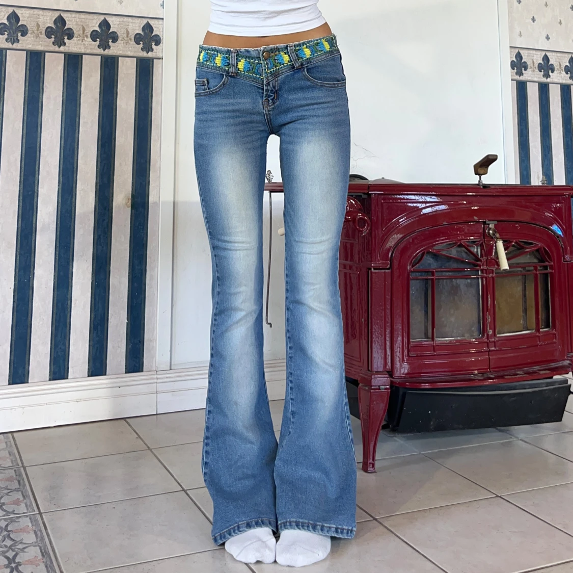 Lågmidjade jeans - 2