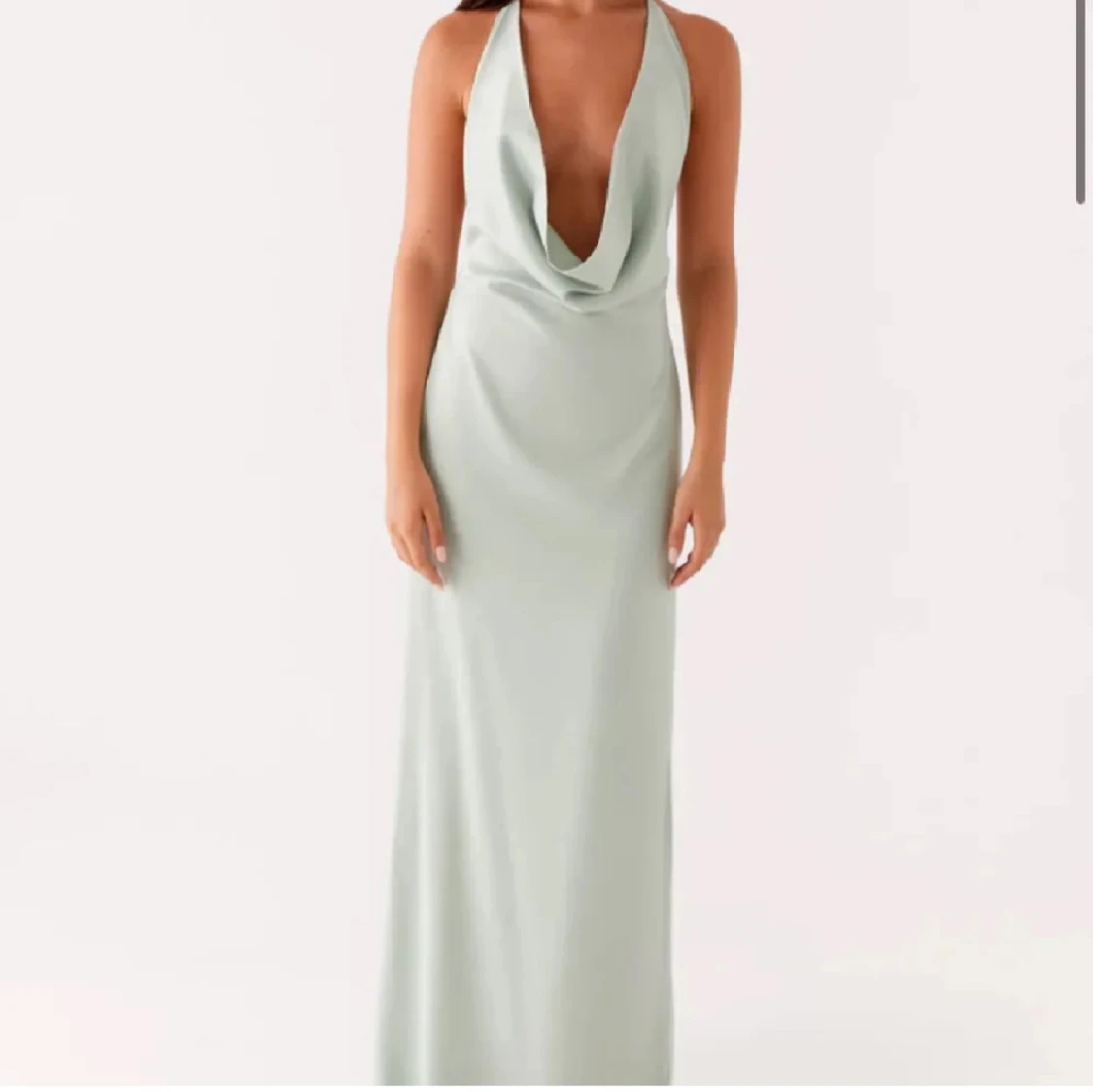 Mintfärgad balklänning 