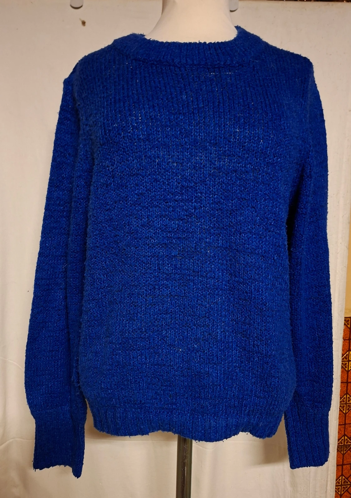 Blå stickad tröja Jacqueline de Yong