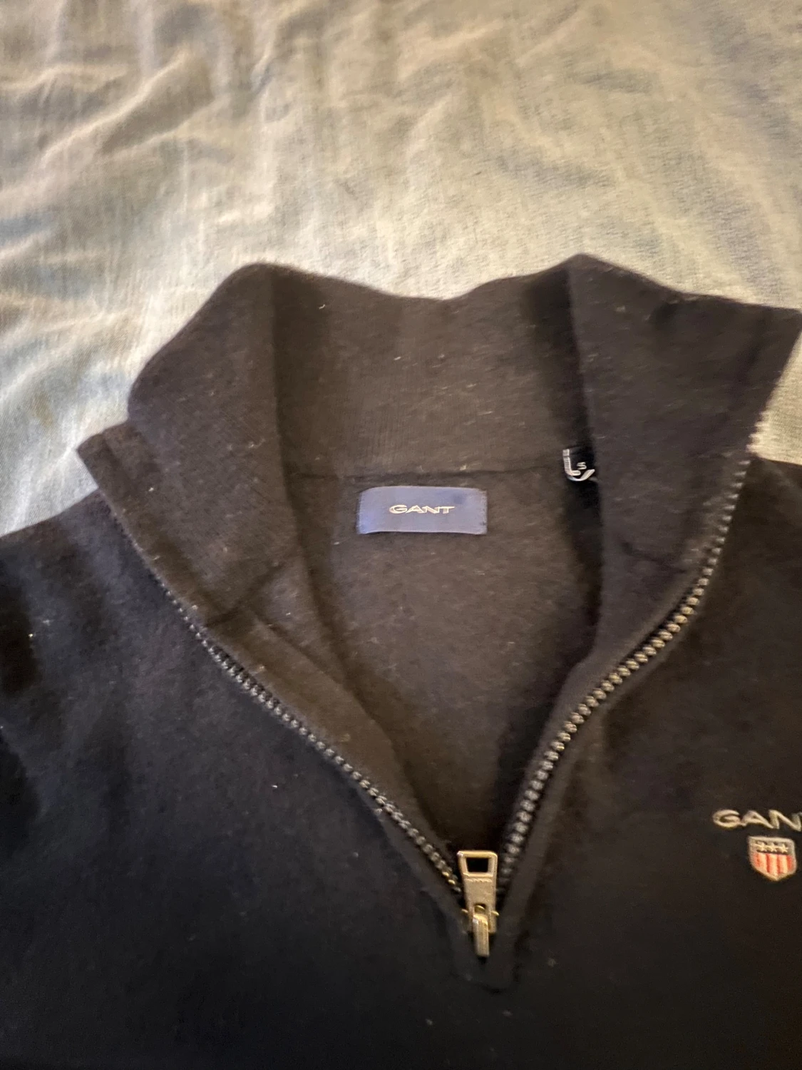 Blå half zip tröja från GANT - 2