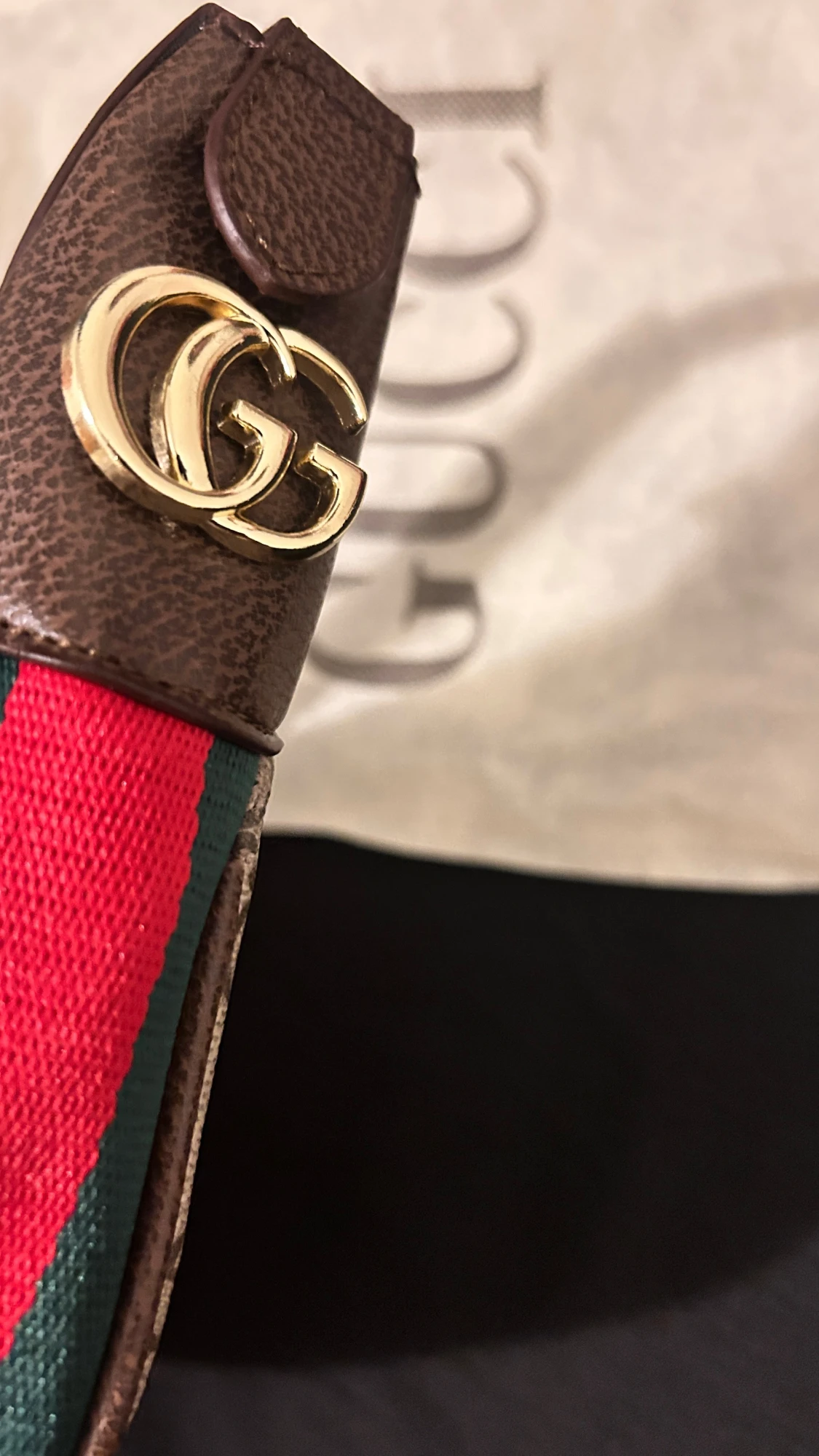 Gucci axelväska med GG-mönster - 1