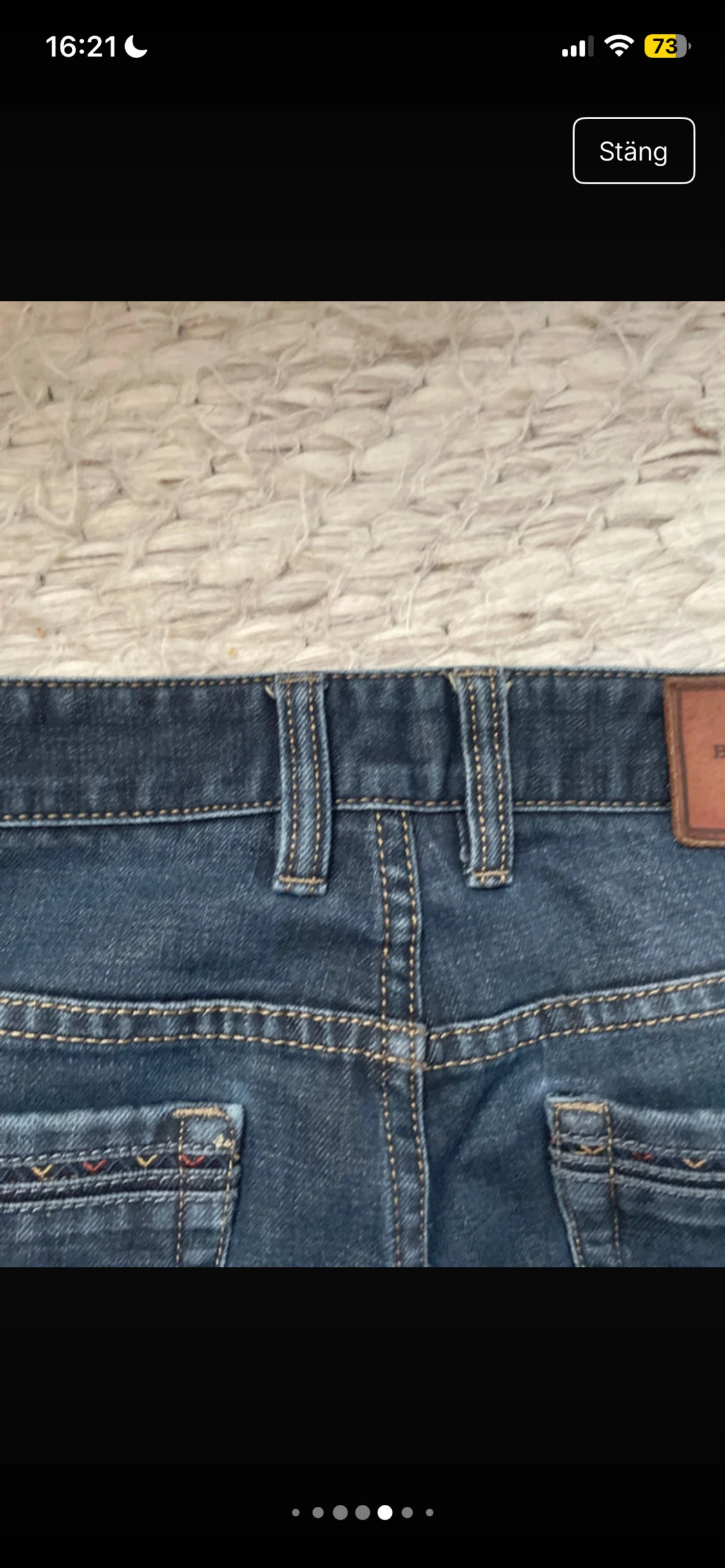 Burberry mörkblå jeans straight fit - 3
