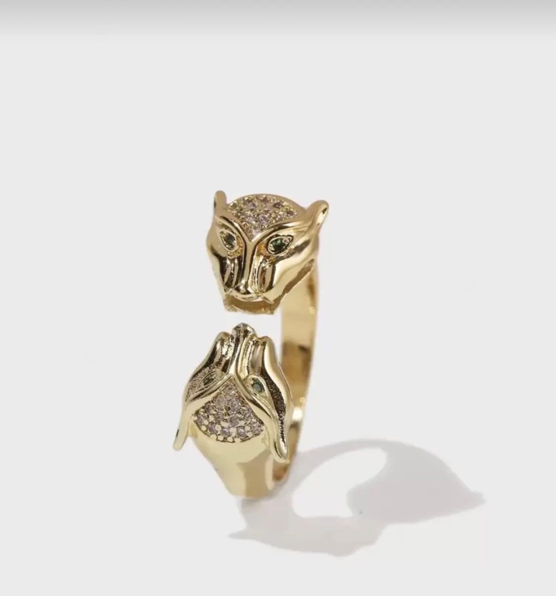 Guldfärgad panterring - 2