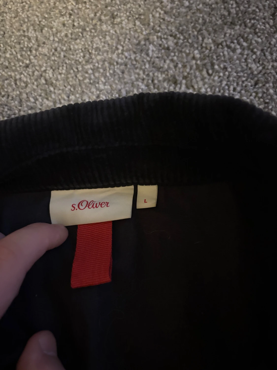 Marin blå manchesterjacka från s.Oliver L - 1