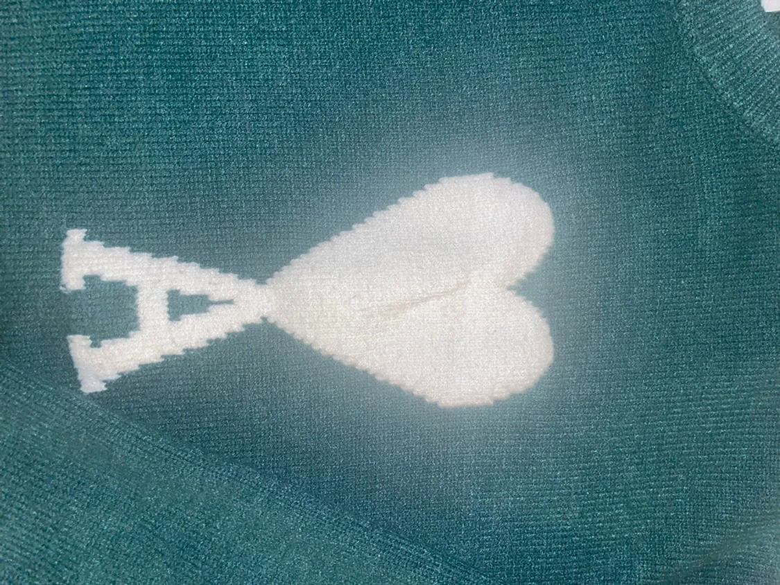 Grön stickad tröja från Ami - 1