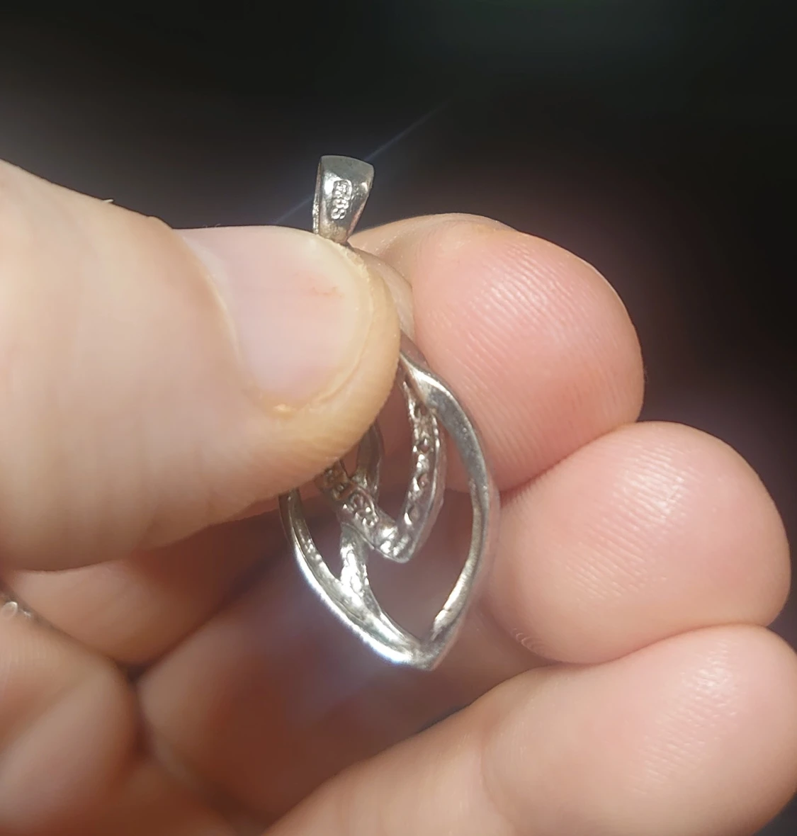 Berlock till halsband, silver  - 3