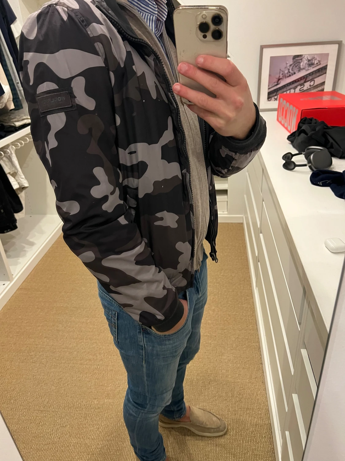 Woolrich vändbar jacka - 4