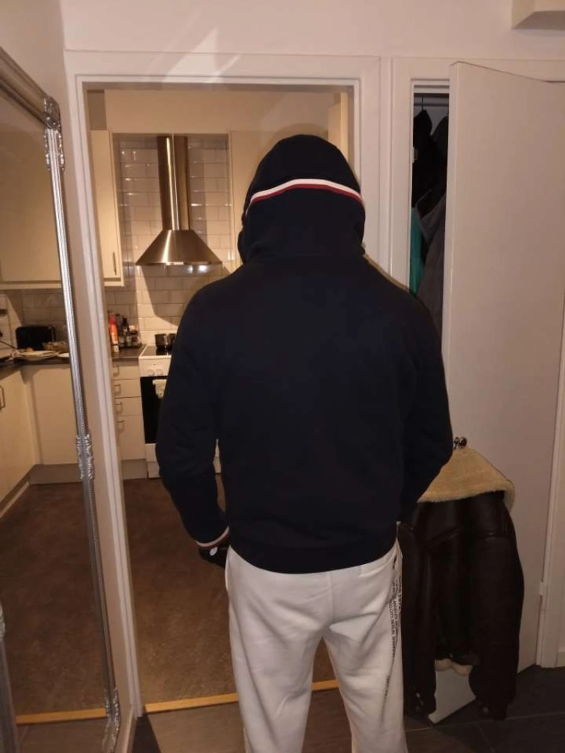 Svart Moncler hoodie med dragkedja - 4