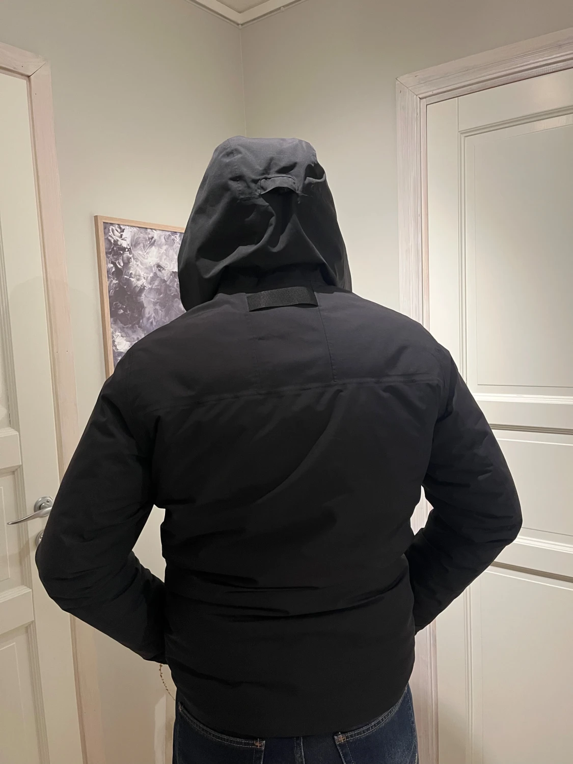 Svart Sail Racing pufferjacka med huva - 3