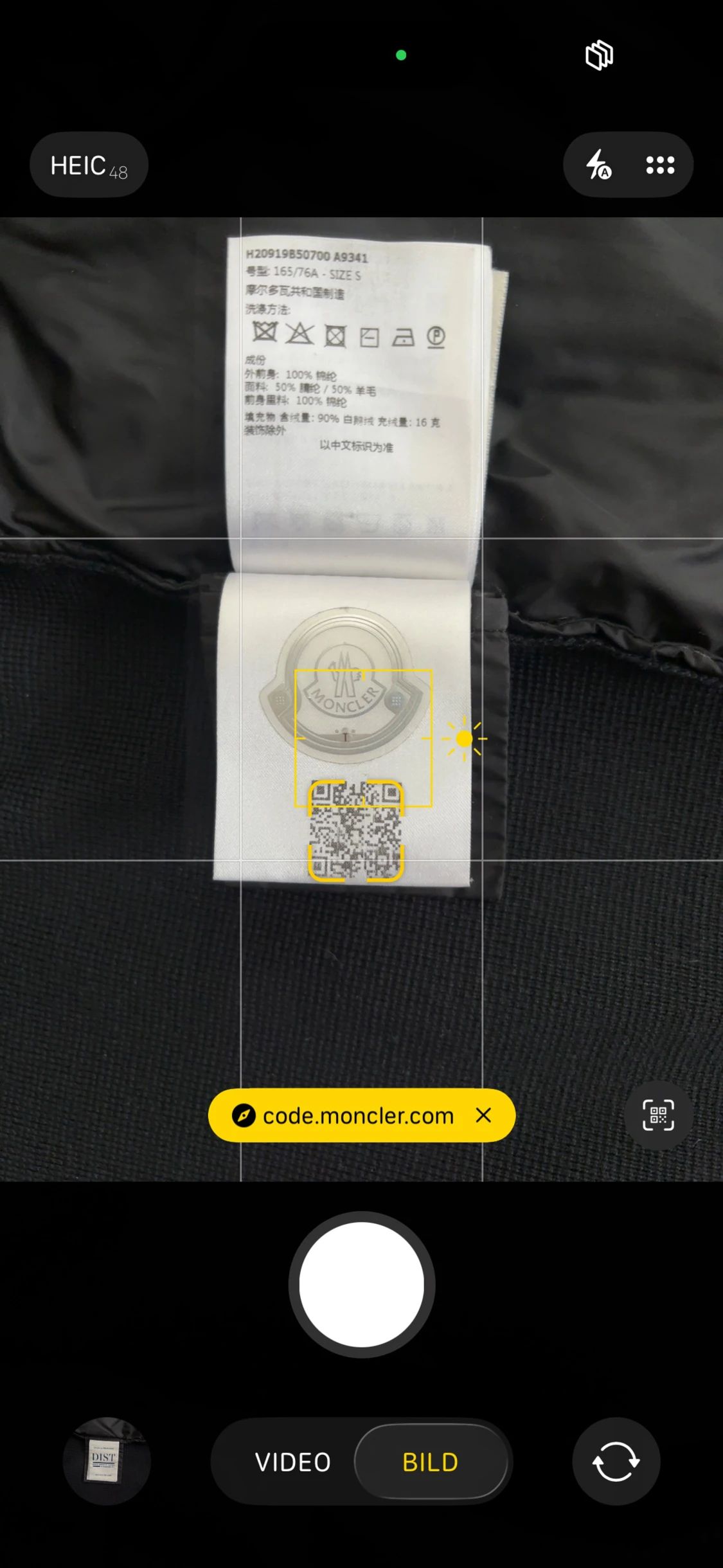 Svart Moncler pufferjacka S KVITTO FINNS - 3