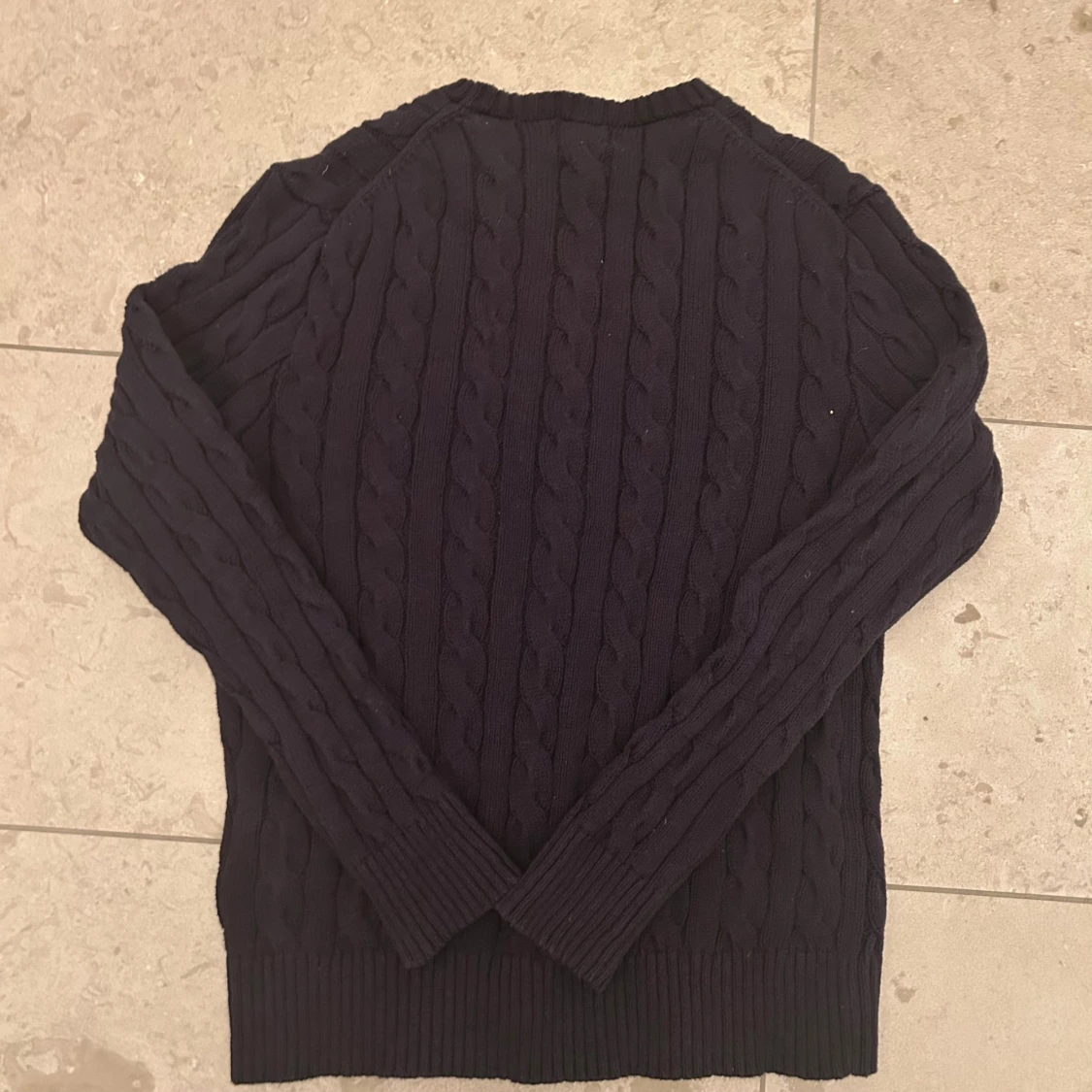 Mörkblå kabelstickad tröja Polo Ralph Lauren - 2