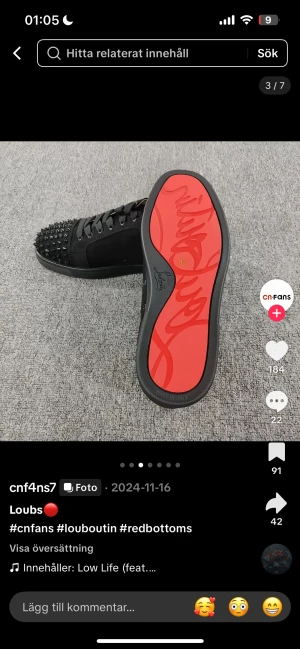Söker Louboutins utan spikar, dom ska vara äkta storlek 38-39 - Söker storlek 38-39!!!!!