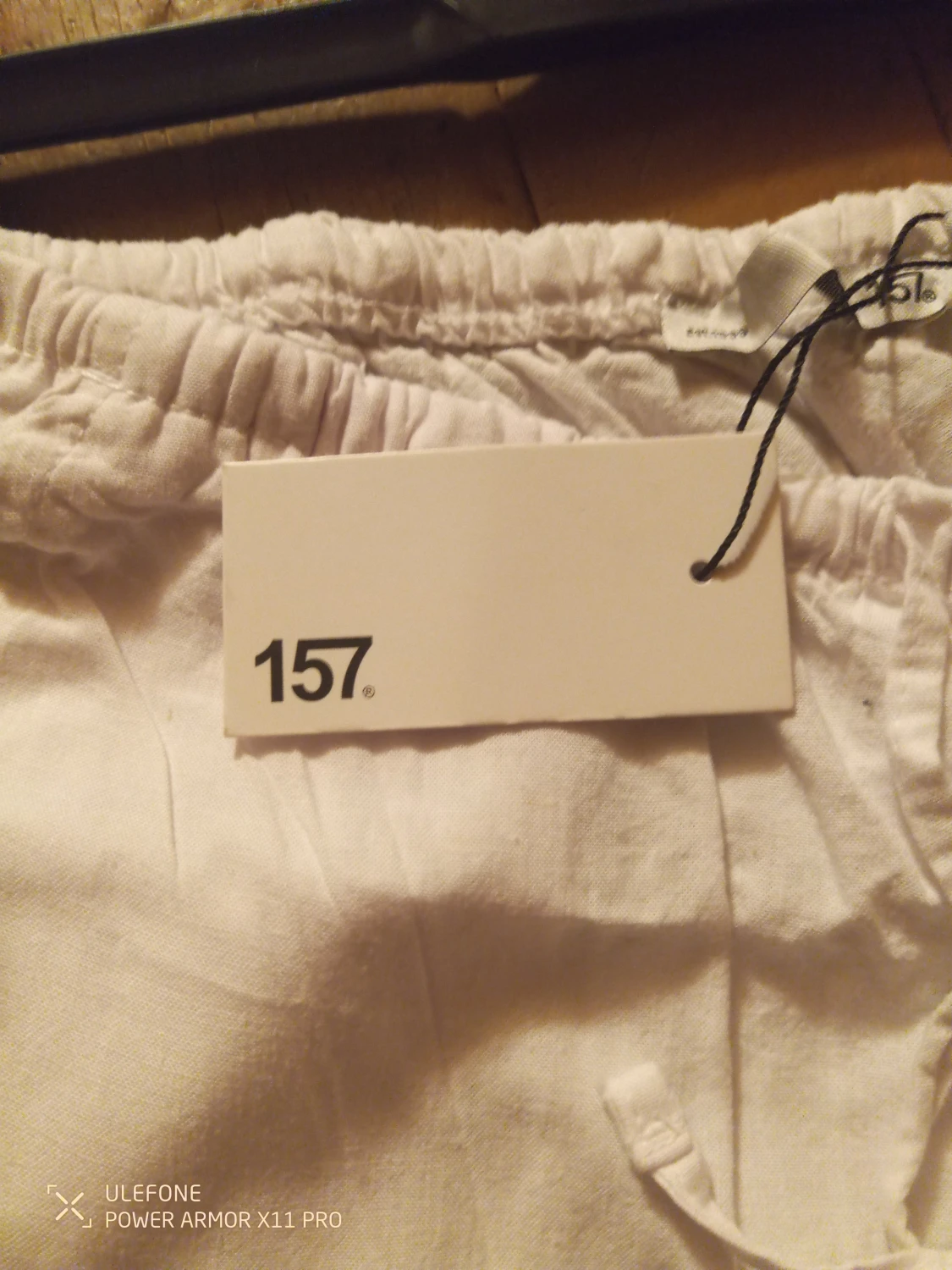 Vita linnebyxor från 157, storlek S - 3