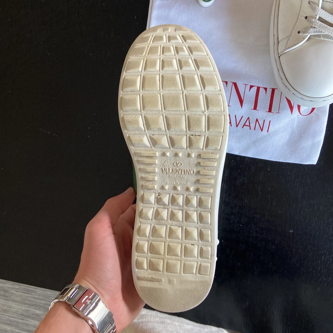 Valentino Garavani Open sneakers vit/grön - 3