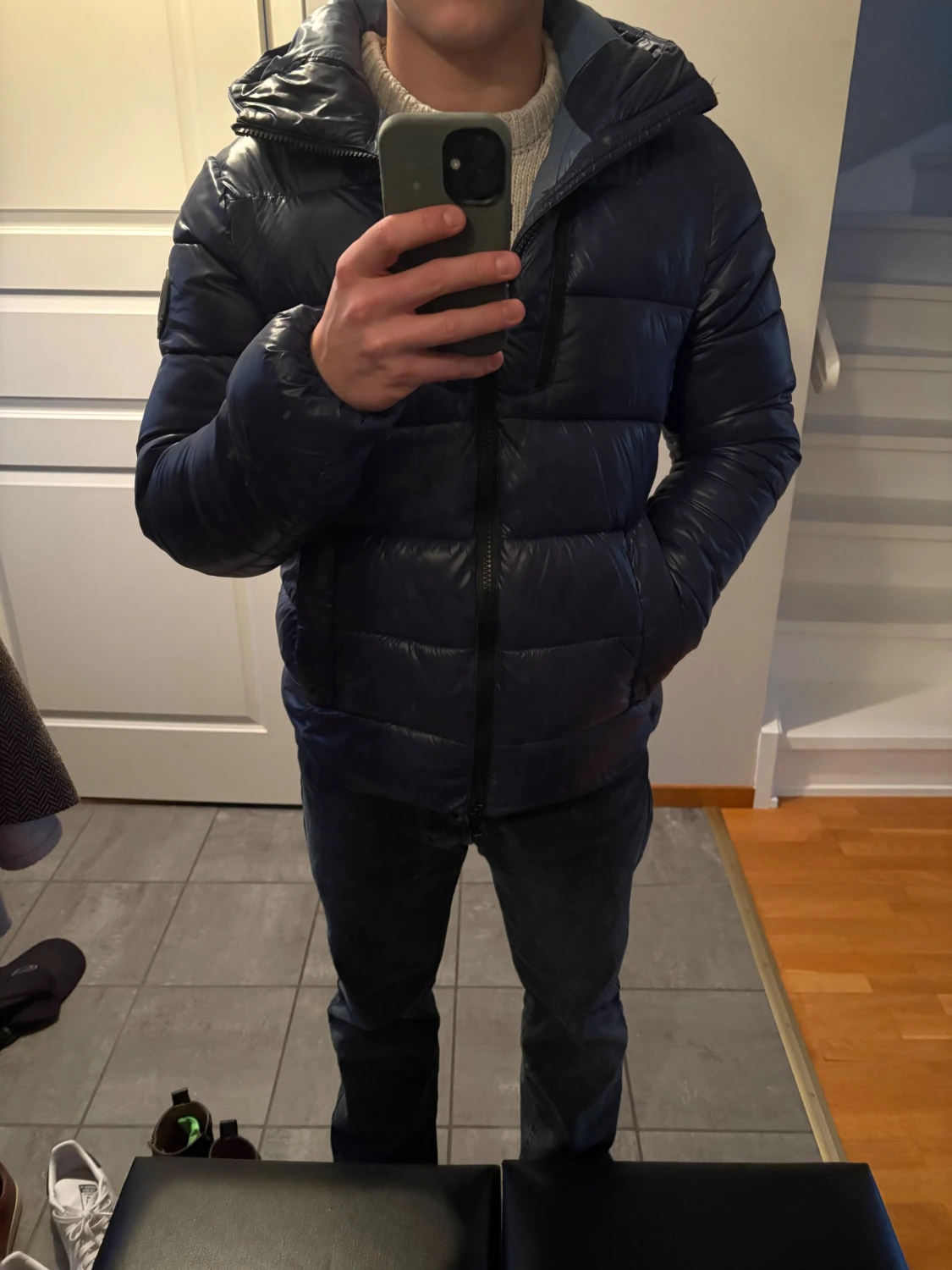 Mörkblå pufferjacka Save The Duck - 1