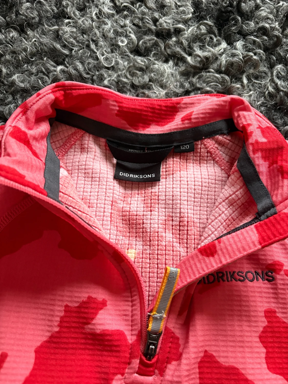 Rosa och röd fleece-tröja Didriksons - 2