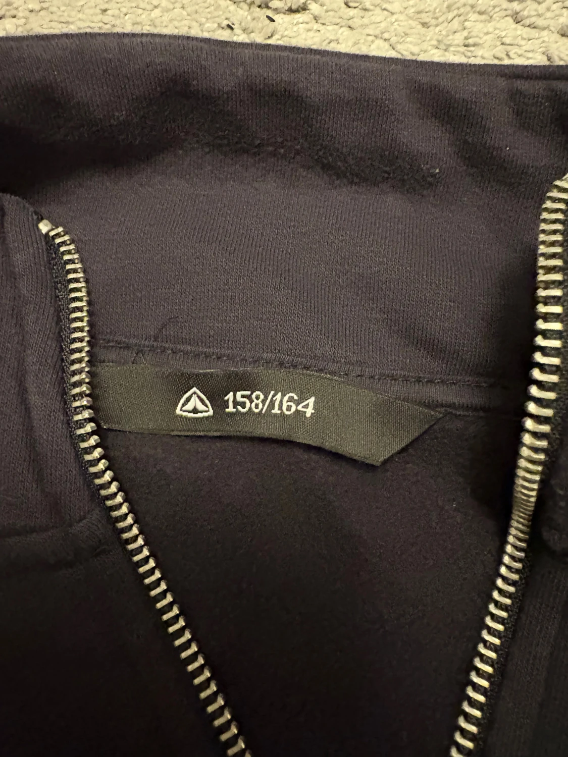 Mörkblå Firefly half zip hoodie - 2